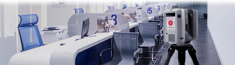 3D обмеры методом лазерного сканирования и составление чертежей офисных помещений на 7 этажах в здании страховой компании в Москве 3D обмеры методом лазерного сканирования и составление чертежей офисных помещений на 7 этажах в здании страховой компании в Москве